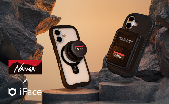 「iFace」×「NANGA」コラボレーション第2弾！スマホに磁力で装着できる「カードウォレット」と「Grip Holder」が登場。