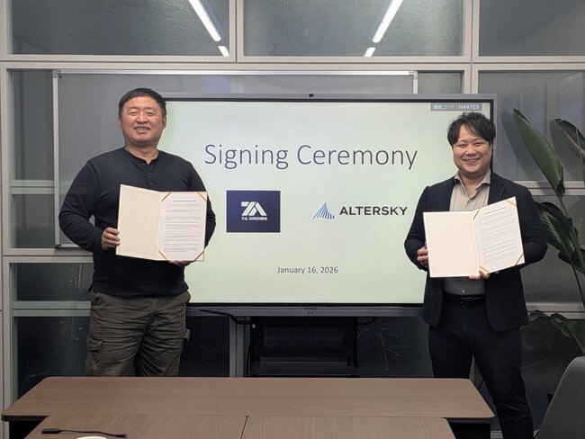 AlterSky、7ADronesと日本市場における大型物流ドローン分野での協力検討に向け基本合意
