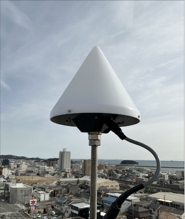 測位衛星受信機を愛知県蒲郡市役所に設置しました。