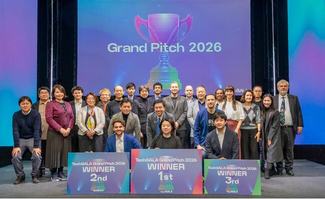 世界200社以上から選ばれた15社が日本・海外市場を目指し競うTechGALAピッチコンテスト「Grand Pitch 2026」、UnitX Inc.が優勝
