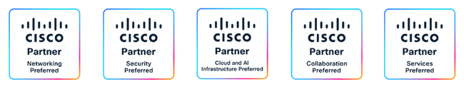 当社、Cisco 360 パートナープログラムにおいて5つのポートフォリオで最上位「Preferred (プリファード)」に認定