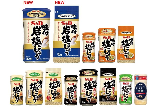 毎日の料理にこれ一本　コクと旨みの岩塩こしょうが新登場「味付岩塩こしょう」「袋入り味付岩塩こしょう」３月２日 新発売既存１１品リフレッシュ