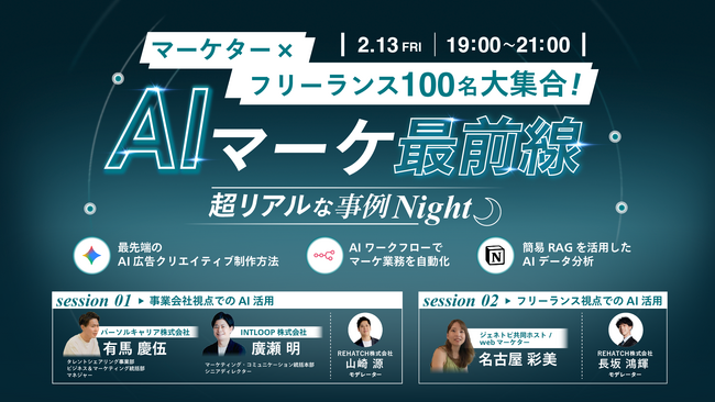 AIマーケ最前線 -超リアルな事例Night-~マーケター × フリーランス大交流会~