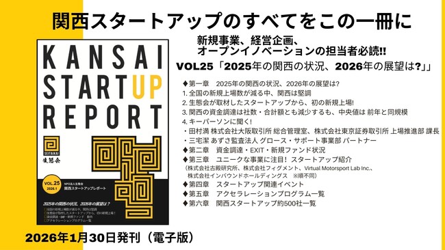グロース市場の上場維持基準見直しがもたらした変化とは？「関西スタートアップレポート第25号」1月末発刊