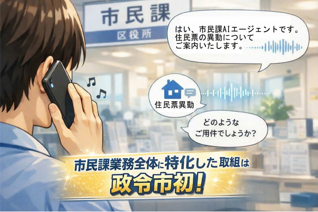 AIエージェントが進化!市民課への問い合わせを24時間受付!