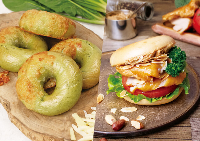 BAGEL & BAGEL から新商品が登場！ほうれん草とチーズを使用したヘルシーなベーグルと豊かな燻製の香りを楽しむサンドイッチを、期間限定で販売いたします