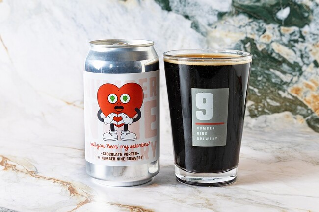 “甘くないバレンタイン”という選択。横浜みなとみらいの醸造所「NUMBER NINE BREWERY」よりバレンタイン限定・オリジナルクラフトビール「チョコレートポーター」を数量限定販売！