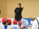 源 純夏さん(広島市坂町立坂小学校での実施の様子)1