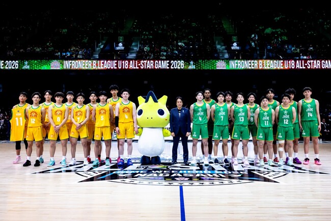 「インフロニア B.LEAGUE U18 ALL-STAR GAME 2026」出場全選手に記念ペナントを贈呈 インフラ現場見学会も実施