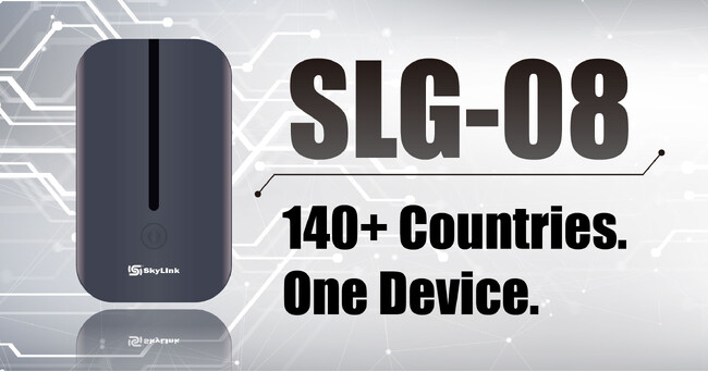 国内・海外140以上の国と地域で使える、クラウドSIM搭載ポケットWi-Fi「SLG-08」新発売