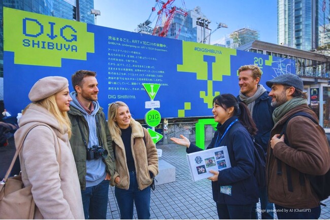 アート×テクノロジーが渋谷を彩るイベント「DIG SHIBUYA 2026」開催に伴いインバウンド向け「オフィシャルウォーキングツアー」を実施