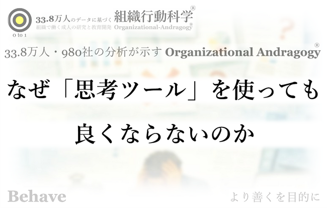 なぜ「思考ツール」を使っても良くならないのか(組織行動科学(R))