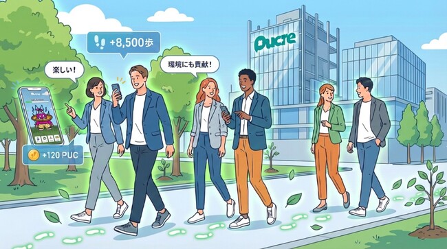 東亜建設工業労働組合が環境貢献型ポイ活アプリ「Pucre」を活用！ウォーキングイベントが環境貢献と連動