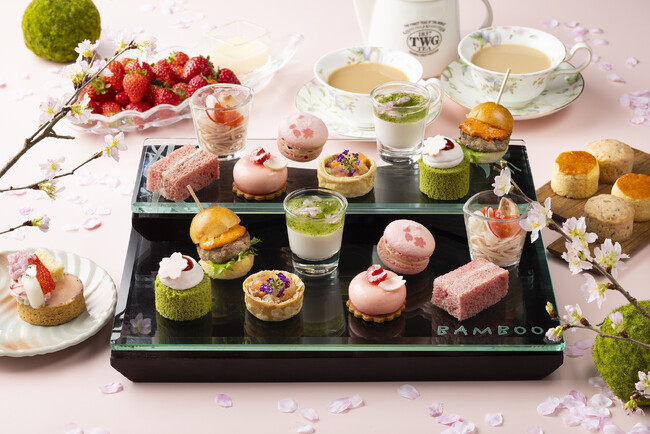 【シェラトン都ホテル東京】春限定「桜のアフタヌーンティー」を提供　桜香る華やかスイーツと彩りセイボリー