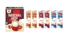 ファミリアチェックとクマちゃんをあしらったオリジナルデザインの「ネスカフェ ふわラテ」が数量限定で登場、2026年3月1日（日）新発売