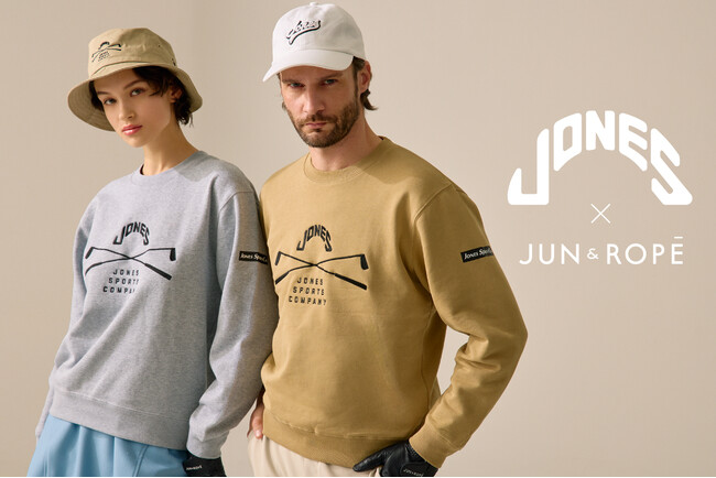 JUN&ROPE × JONESコラボレーション第2弾が実現。ユニセックス仕様の新作４型を発売。