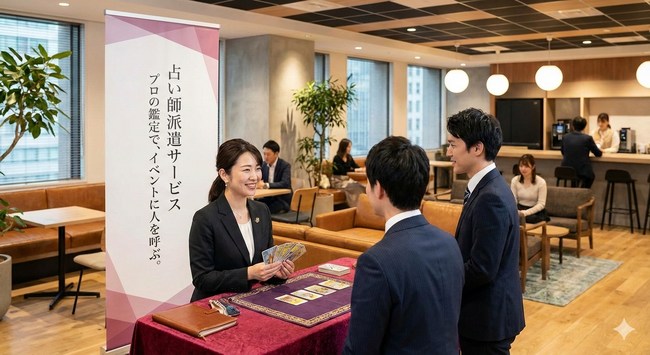 【占い師派遣サービス】イベントに行列と笑顔を！厳選されたプロ占い師を派遣