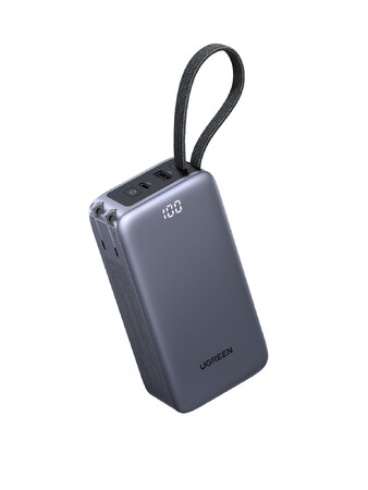 【UGREEN】65W高出力の急速充電器&モバイルバッテリー一体型モデル「UGREEN コンセント付きモバイルバッテリー」発売！ストラップにもなるUSB-Cケーブル付き