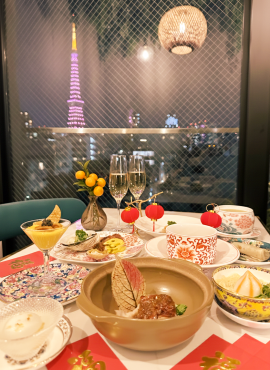 店内からの東京タワー眺望