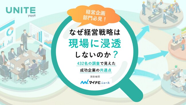 なぜ経営戦略は、現場で止まってしまうのか？経営企画・人事・組織開発担当者432名調査で明らかになった 「中期経営計画・理念が浸透しない」本質的要因
