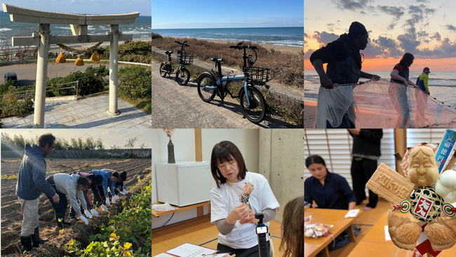 石川県かほく市の魅力を創出する砂丘地の漁業・農業とE-BIKEを融合した、訪日個人旅行者向け体験ツアーを開発