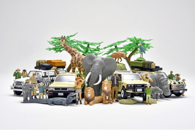 ハイクオリティ動物フィギュアとミニカーで映え写真を撮ろう！海洋堂×トミカリミテッド ヴィンテージ コラボ「ジオコレ６４＃カースナップ」第２弾　２０２６年７月発売！