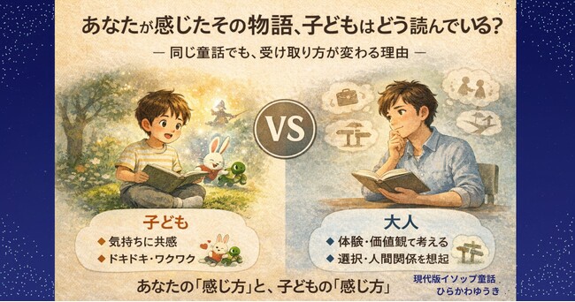 あなたが感じたその物語、子どもはどう読んでいる？─ 同じ童話でも、受け取り方が変わる理由