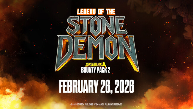 『ボーダーランズ4』のお尋ね者パック第2弾「石の悪魔の伝承」が2月26日に配信！