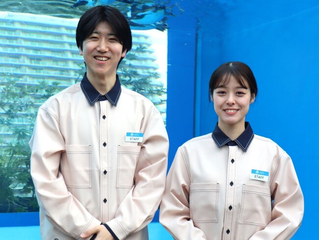 使用済み漁網生地を全面使用したオリジナルユニフォーム　サンシャイン水族館で2月9日（月）から着用開始