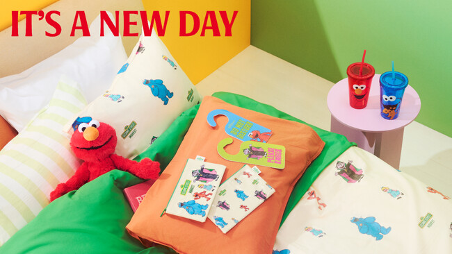 【セサミストリートマーケット】「IT’S A NEW DAY」新たな季節の始まりをセサミストリートの仲間たちと一緒に！ドキドキとワクワクが詰まった新生活を彩るコレクションが新登場〈2月12日(木)〉