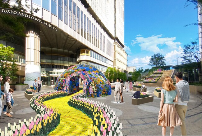 【東京ミッドタウン日比谷】15,000本超のアーティフィシャルフラワーで春を彩る”花と魔法の祭典” 「HIBIYA BLOSSOM 2026」開催　期間：2026年3月3日(火)～4月4日(土)