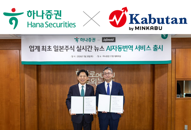 韓国大手証券会社「ハナ証券」へ日本株ニュース（韓国語版）の提供を開始