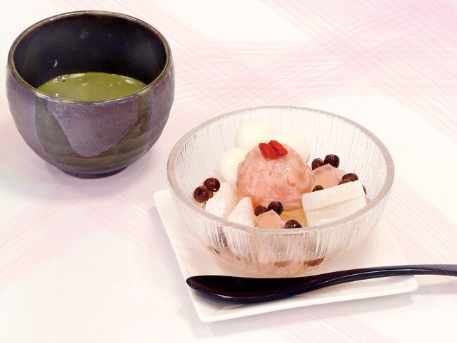 【3月3日は桃の節句】春を祝う華やかな限定和スイーツ「桃の白玉あんみつ」が2週間限定で登場