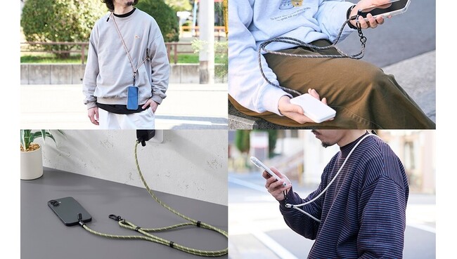 荷物を減らせる2in1タイプ！ストラップにも充電ケーブルにもなるUSBケーブルショルダーストラップを新発売
