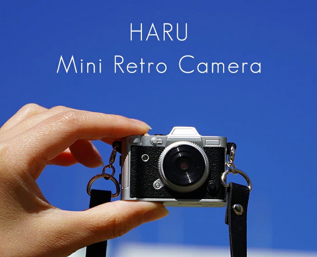 手のひらサイズの小さいミニレトロカメラ「HARU」をオンラインショップで販売開始！