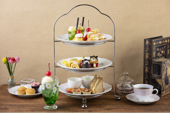 昭和喫茶の世界観を楽しむレトロかわいいメニューが広がる「レトロモダンアフタヌーンティー」を販売【東京プリンスホテル】