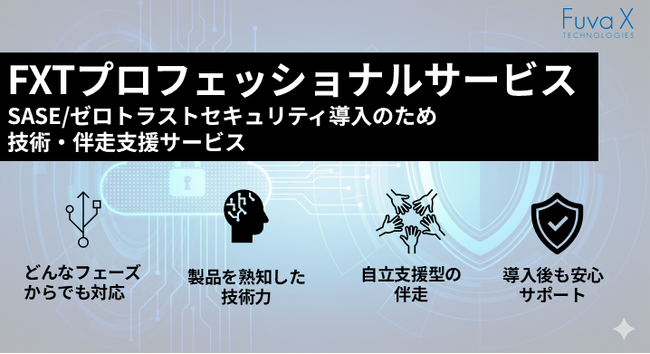 フーバー・クロステクノロジーズ　SASE/ゼロトラストセキュリティ導入のための技術・伴走支援「FXTプロフェッショナルサービス」提供開始