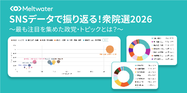 SNSデータで振り返る！衆院選2026：Meltwaterが選挙に関するオンライン上の声を可視化するダッシュボードを公開