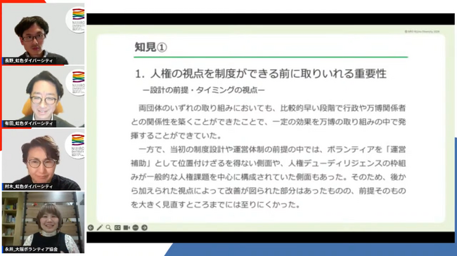 「EXPO2025大阪・関西万博」における人権配慮のノウハウを公開　　～ 国際イベントで「人権を機能させる」ための知見を体系化 ～