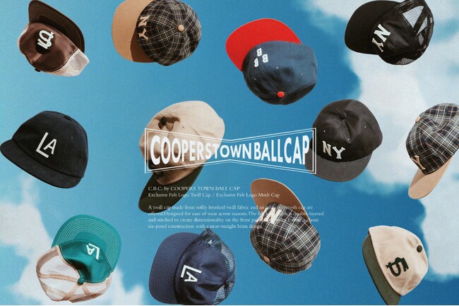C.B.C by COOPERSTOWN BALL CAPにFREAK’S STOREが別注した、ヴィンテージライクな新作キャップが登場。
