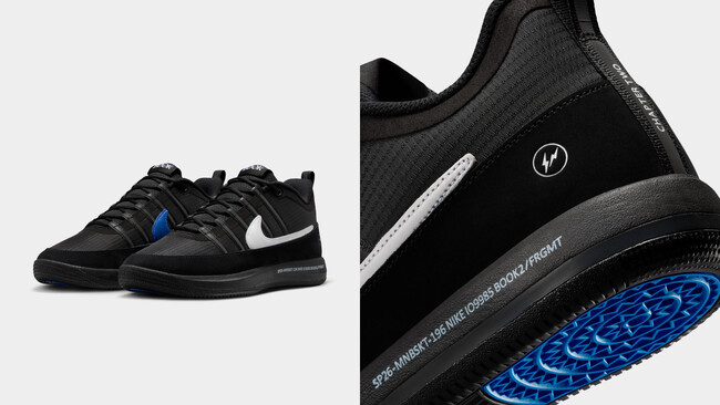 「NIKE」と「FRAGMENT」のコラボレーションモデル「BOOK 2 “FRAGMENT”」をコンセプトストア「V.A.」で2026年2月14日（土）より発売