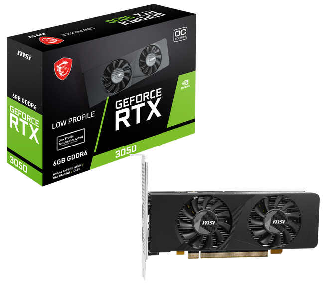 MSI、GeForce RTX(TM) 3050を搭載したグラフィックスカード「GeForce RTX(TM) 3050 LP E 6G OC」発売のお知らせ