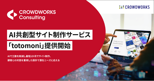 AI共創型サイト制作サービス「totomoni」提供開始
