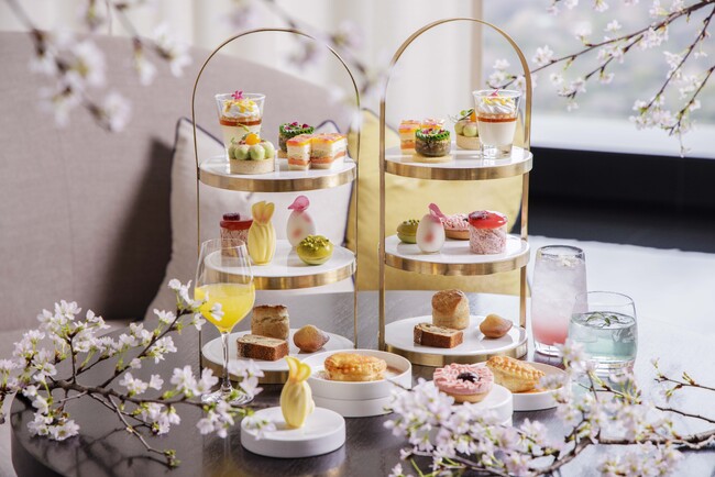 【フォーシーズンズホテル東京大手町】桜シーズン到来　桜とヨーロッパの春をテーマに桜スプリングアフタヌーンティー