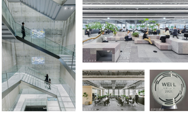 戸田建設の新オフィス「TODA CREATIVE LAB」がWELL認証最高ランク「プラチナ」を取得