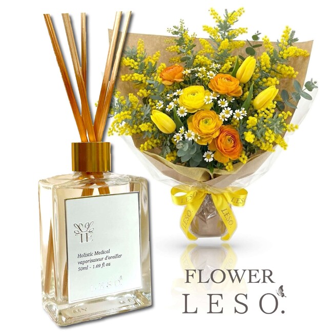 【ホワイトデーの新定番】お返しは、枯れない「本物の花の香り」。レソンシエルジャポンが贈る『花束シリーズ』が2月1日より販売開始。
