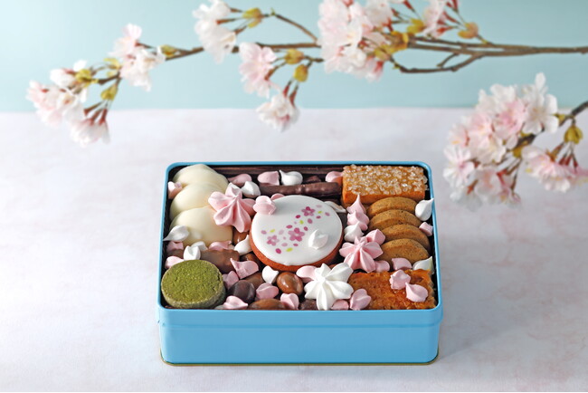 春の門出に贈る、“桜満開”のクッキー缶が新登場!