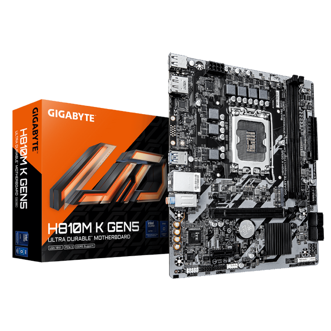 GIGABYTEより、Intel H810 チップセット搭載 Micro-ATX マザーボード「H810M K GEN5」発売