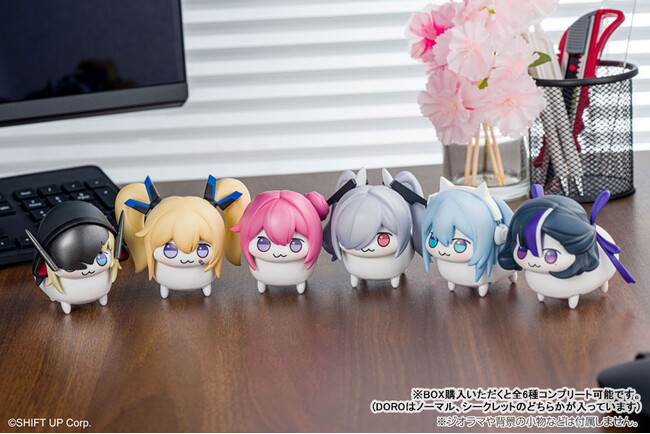 『勝利の女神：NIKKE』より、電動で走る「DORO」軍団のトレーディングフィギュアが「あみあみ」から登場。