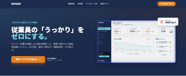 「うちは大丈夫」を終わらせる。サイバー攻撃被害企業・関通が実体験から開発した、実録型・フィッシング訓練システム『SHIGAN -真贋-』 リリース